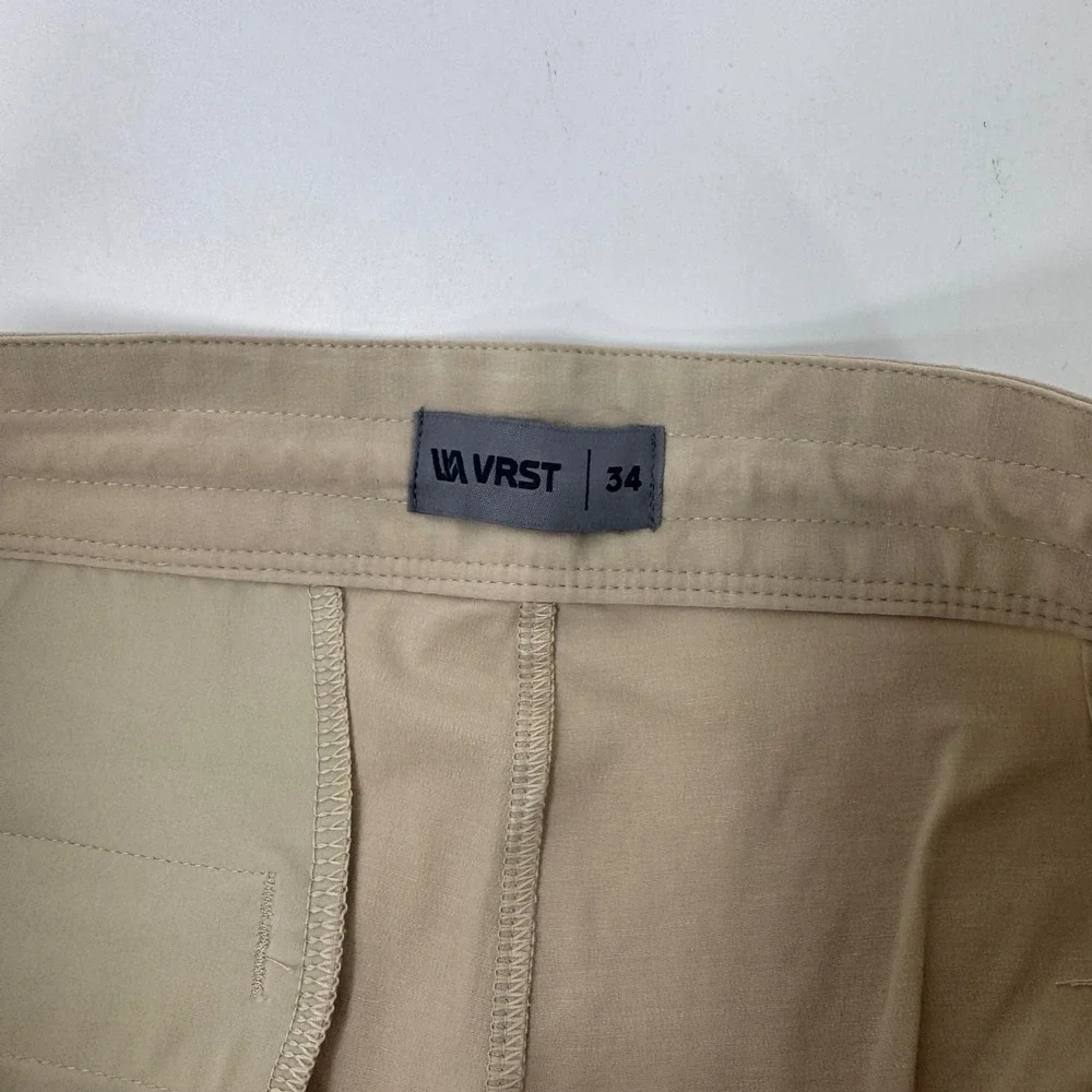 VRST Mens All Purpose Short 7 Inch Inseam Stone Quarry Beige 34‎ NEW